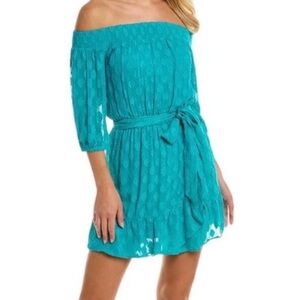 Lilly Pulitzer Rochelle Off-The-Shoulder Romper Size Small *no Belt Tie*